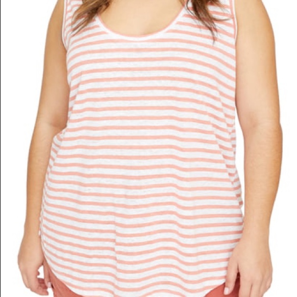NWT Sanctuary Ruby Striped Scoop Neck Tank Top